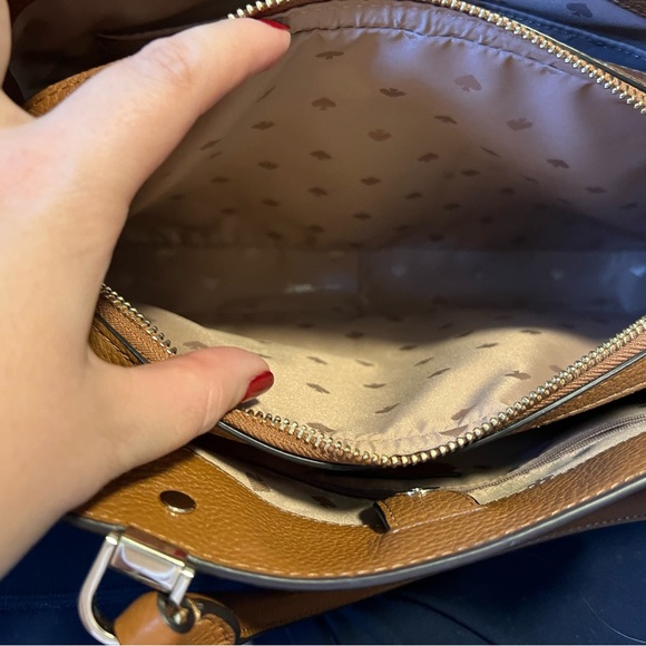 Kate spade tan crossbody- like new condition! - Picture 6 of 8